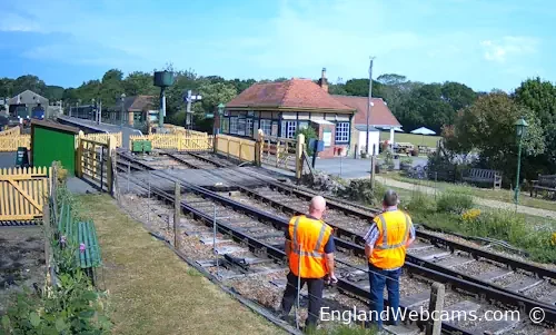 Railway station in the village of Havenstreet on the Isle of Wight